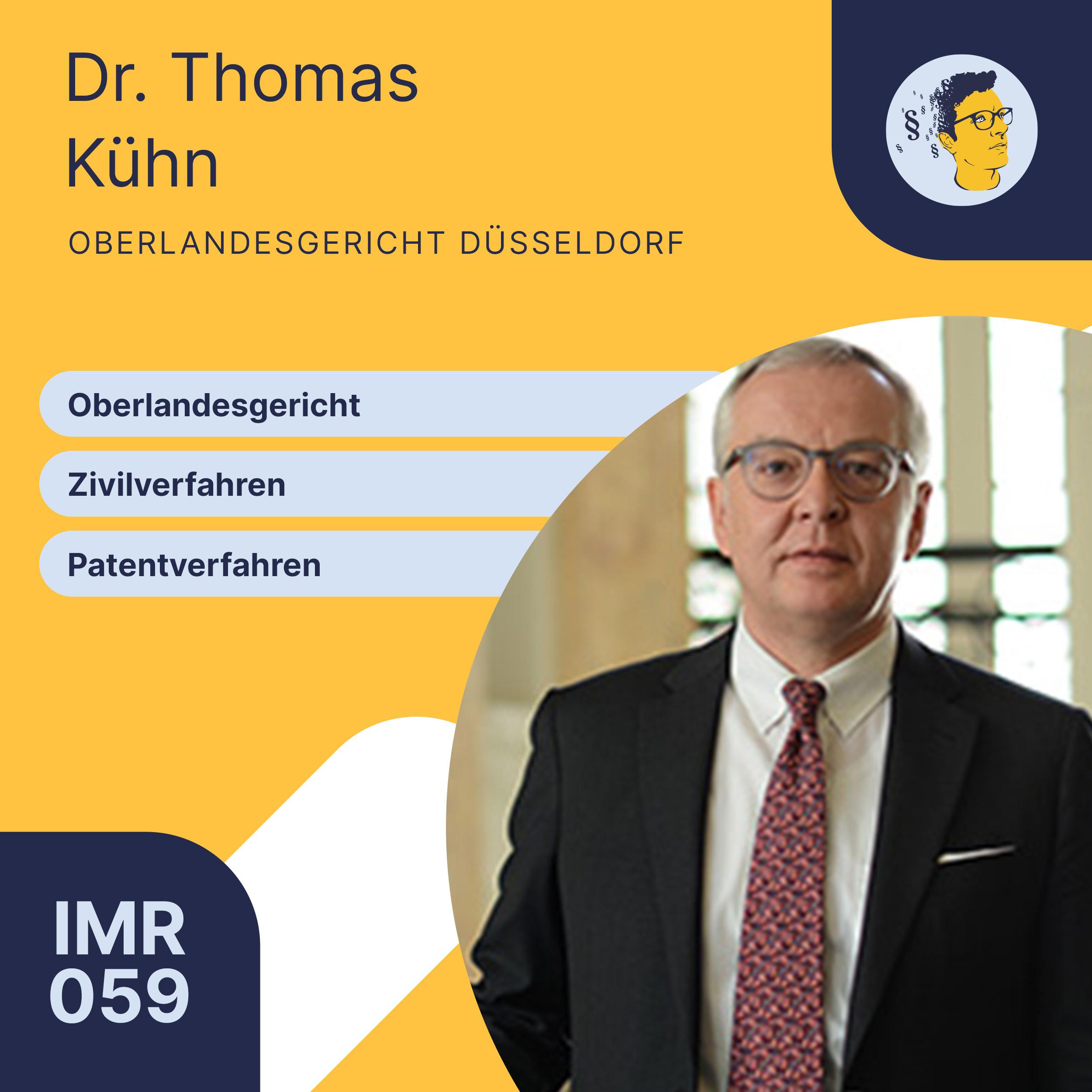 IMR059: Zivilverfahren, Patentrecht und Oberlandesgericht | Interview Richter