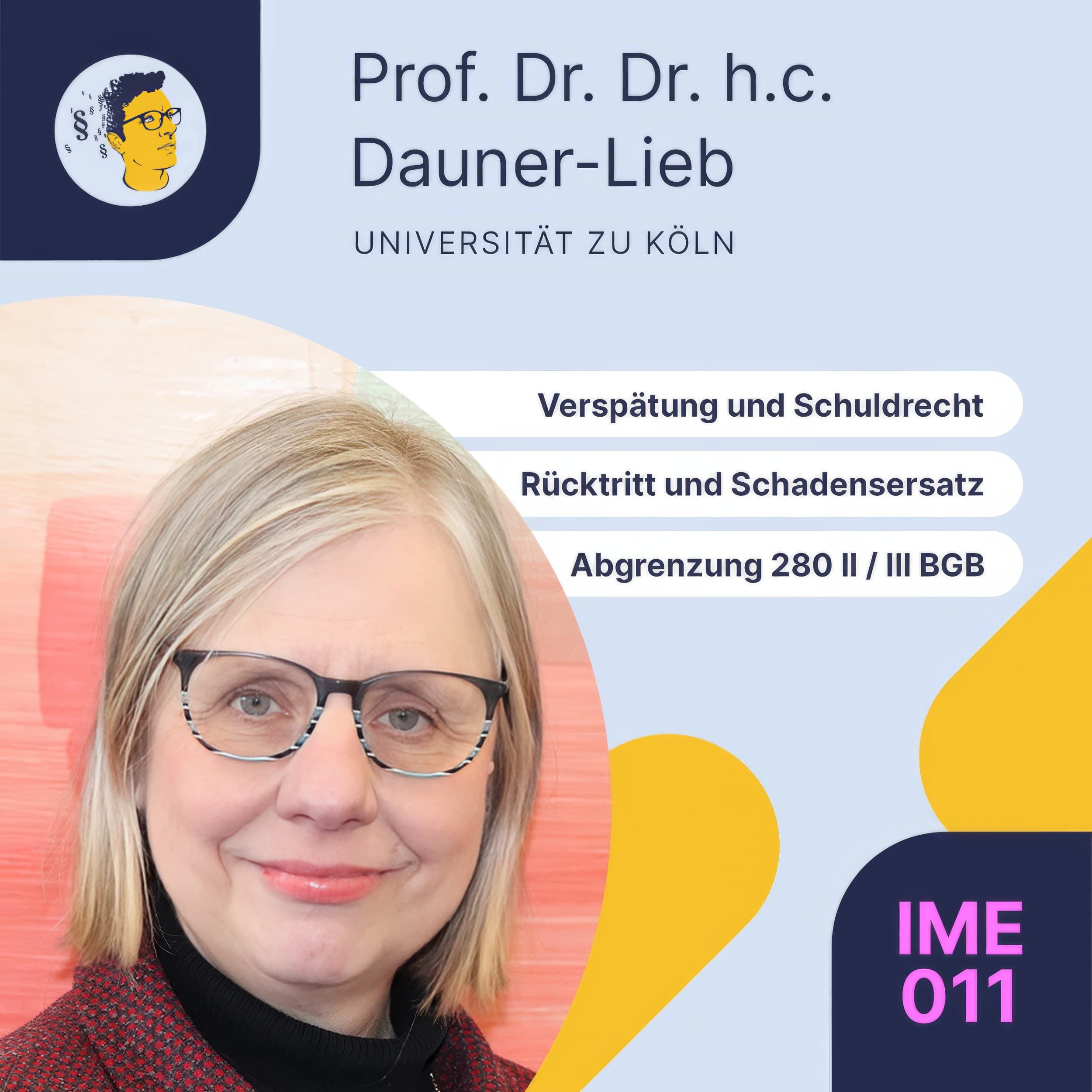 IME011: Verspätung, Rücktritt, Mahnung, Fristsetzung, Abgrenzung in der Klausur von Verzögerungsschäden nach 280 Abs. 2 und 3 (§§ 280 II, 280 III, 281, 323, 346 I BGB)