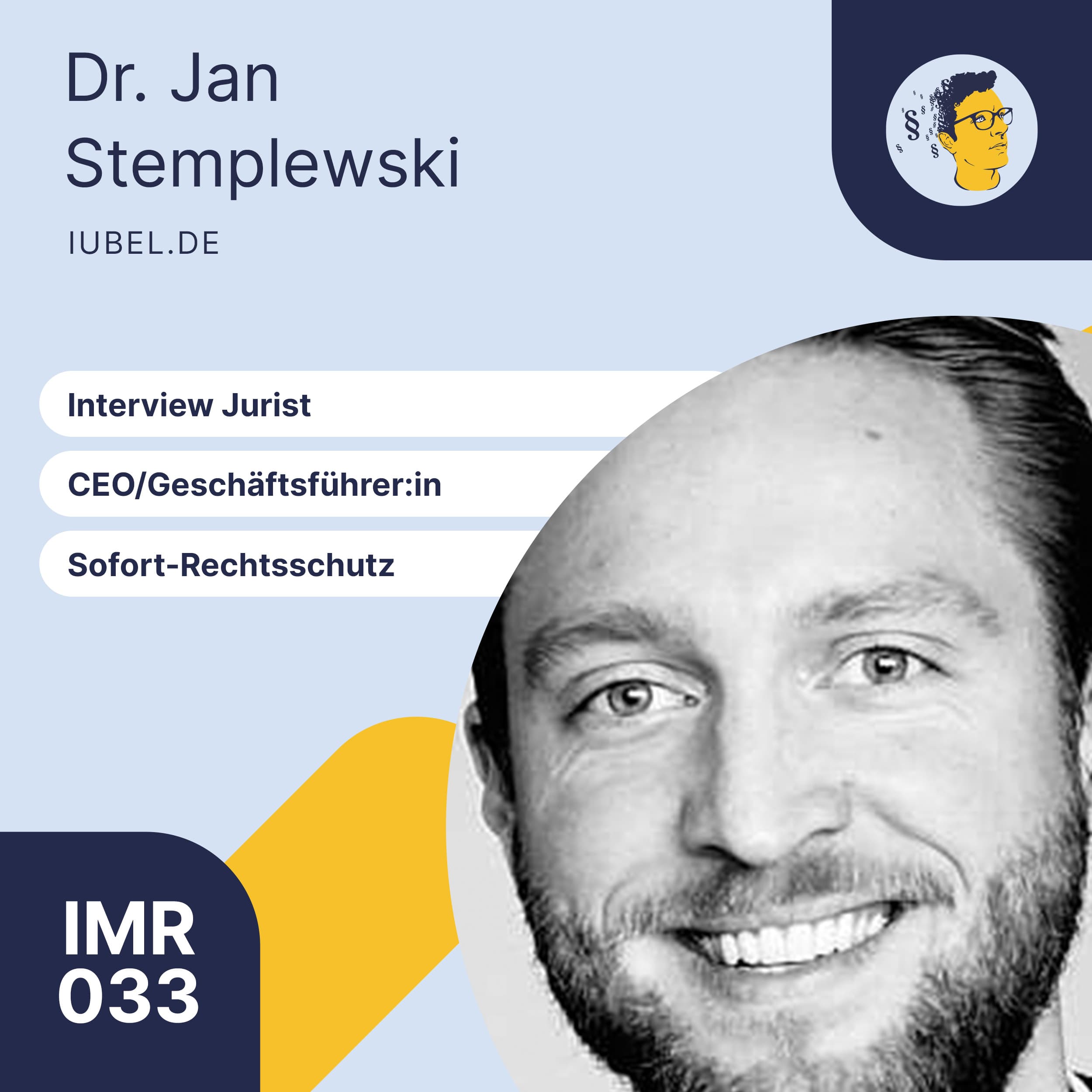 IMR033: Sofort-Rechtsschutz | Interview Jurist