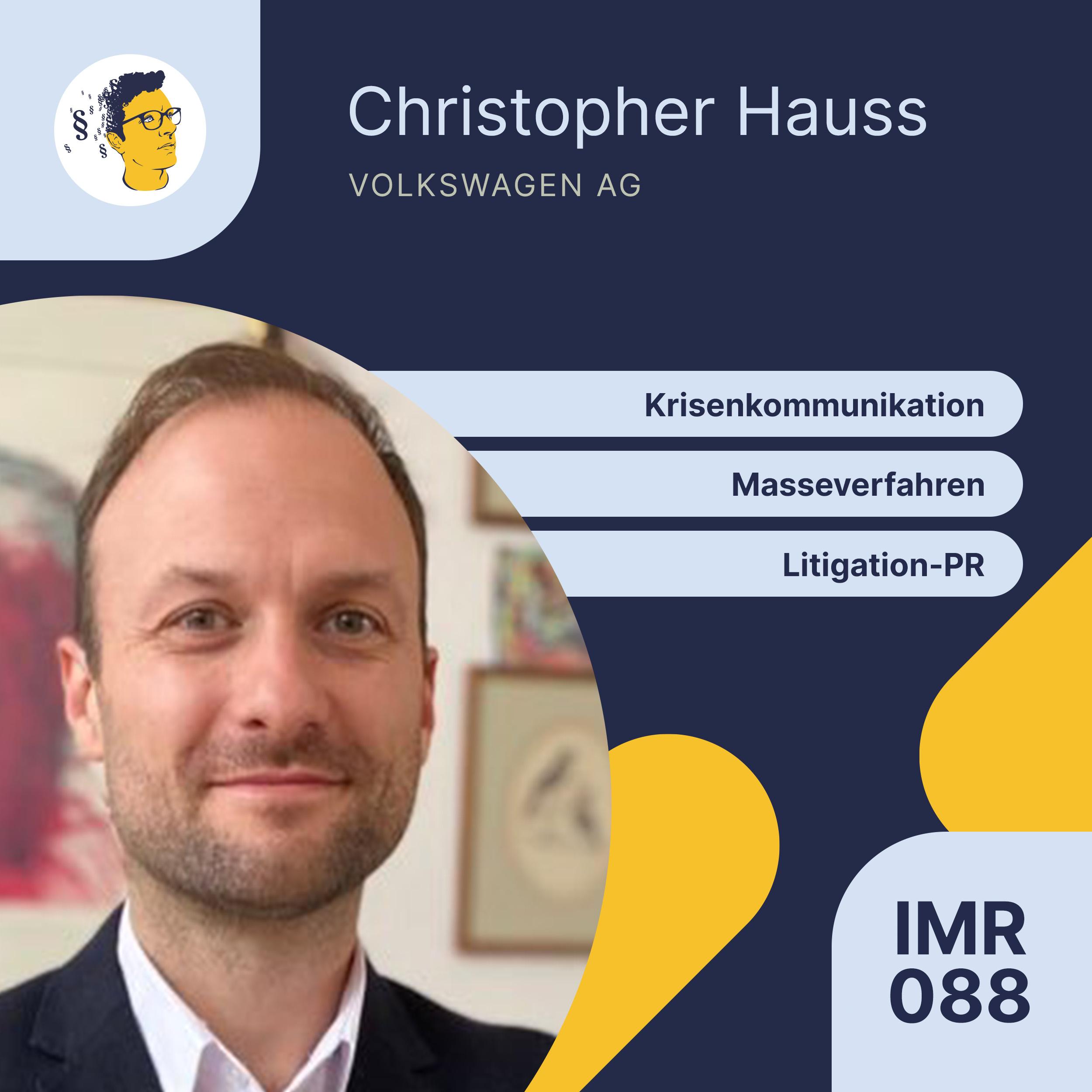 IMR088: Litigation-PR, Krisenkommunikation und Masseverfahren bei Volkswagen