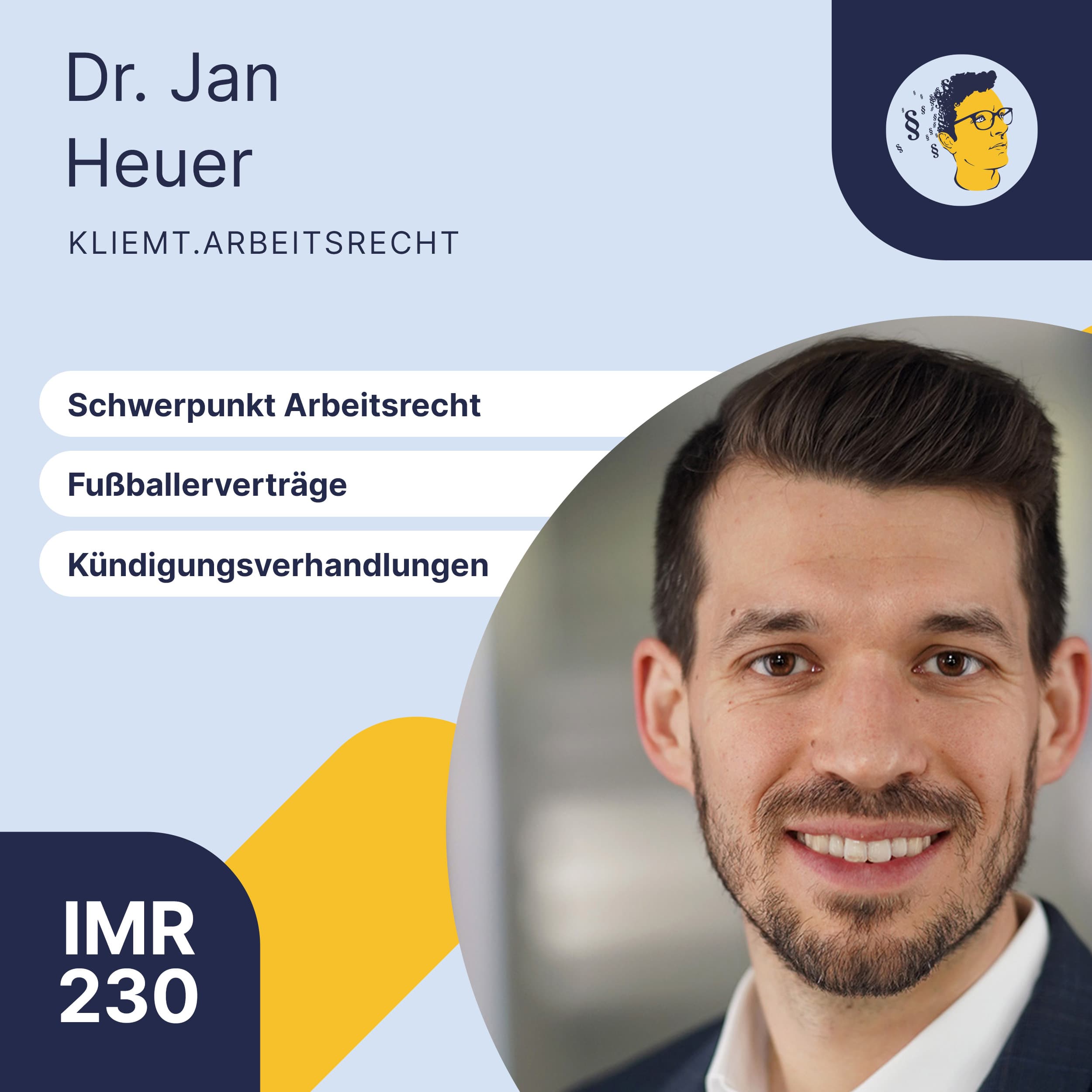 IMR230: Schwerpunkt Arbeitsrecht, Fußballerverträge, Kündigungsverhandlungen